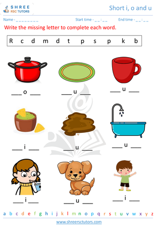 Short I, O And U   8