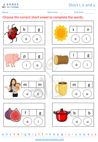 Short I, O And U   7