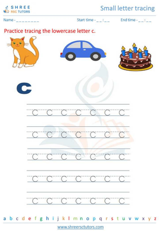 Small Letter Tracing 'c'