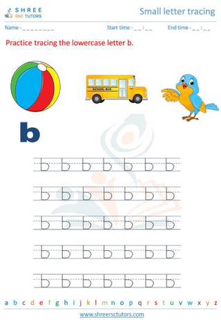 Small Letter Tracing 'b'