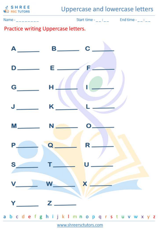 Uppercase And Lowercase Letter 1