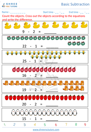 Subtract 1 And 2   7
