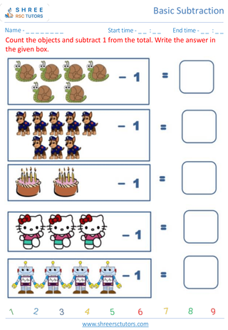 Subtract 1 And 2   9