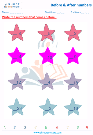 Before And After Numbers Lower Kindergarden 4