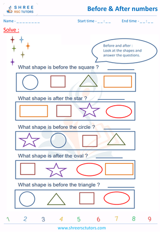 Before And After Numbers Lower Kindergarden 6