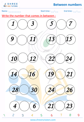 Between Number Lower Kindergarden 4