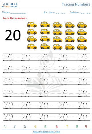 Tracing Numbers 20